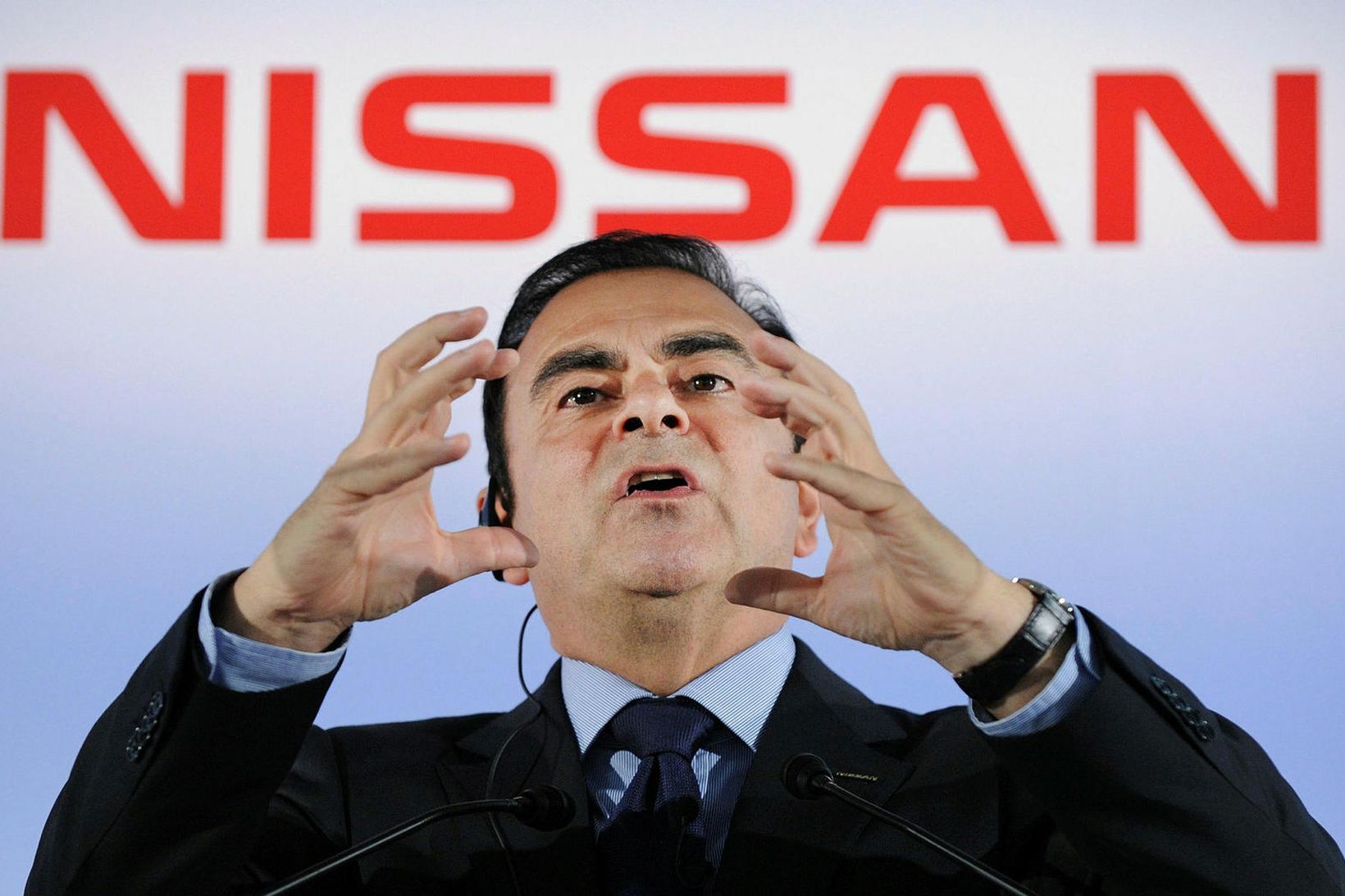 Car­los Ghosn, fyrr­ver­andi for­stjóra bif­reiðafram­leiðand­ans Nis­s­an, er enn í Líbanon …