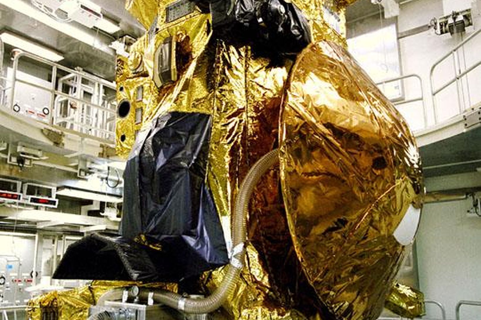 Cassini og Huygens á skotpallinum 1997.