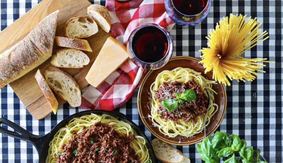 Ekta ítalskt spaghettí Bolognese að hætti Völlu