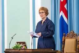 Þórunn Sveinbjarnardóttir forseti Alþingis.