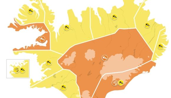 Spáð vonskuveðri um allt land