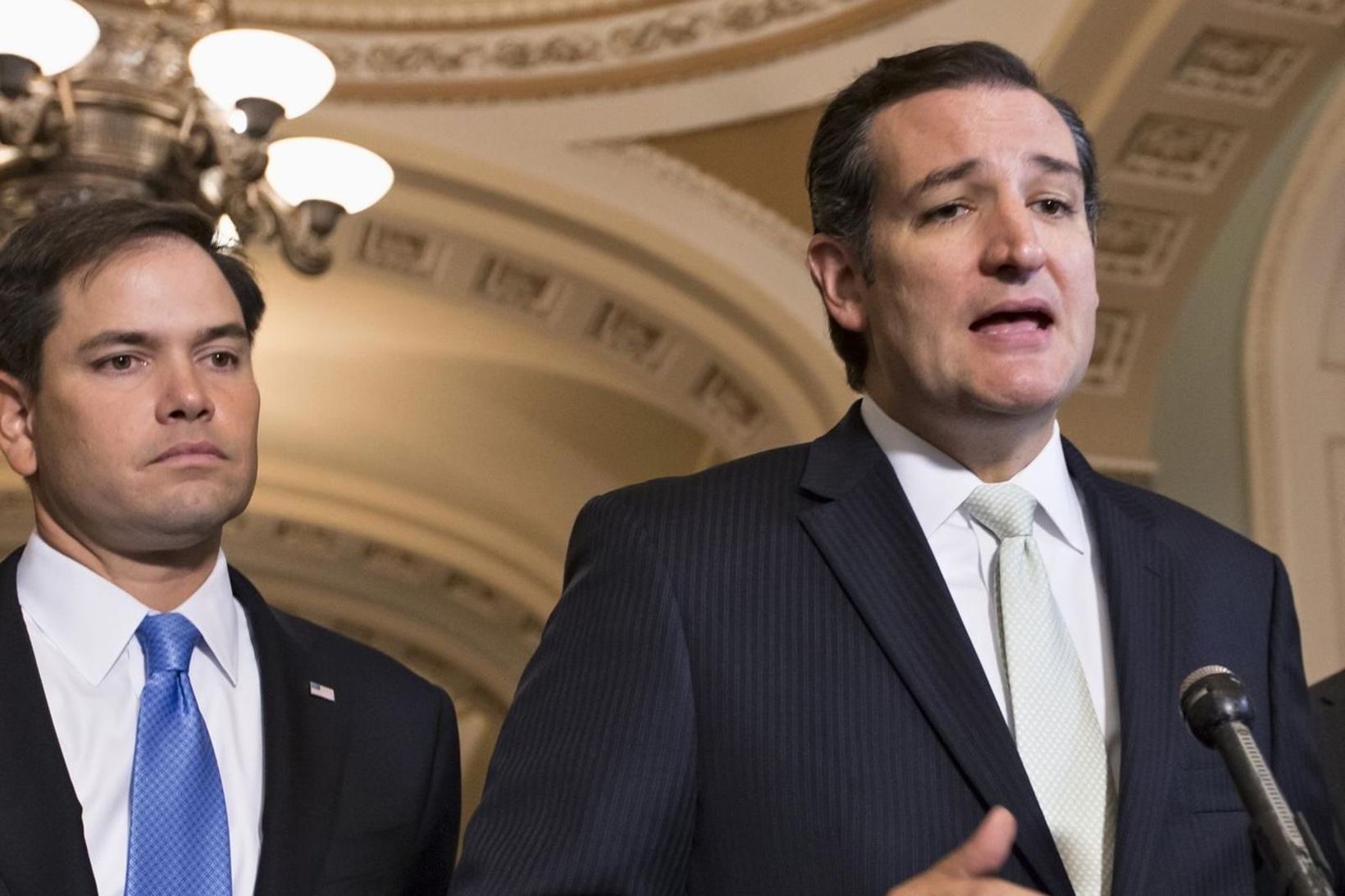Öldungadeildarþingmennirnir Ted Cruz og Marco Rubio eru á lista kínverskra …
