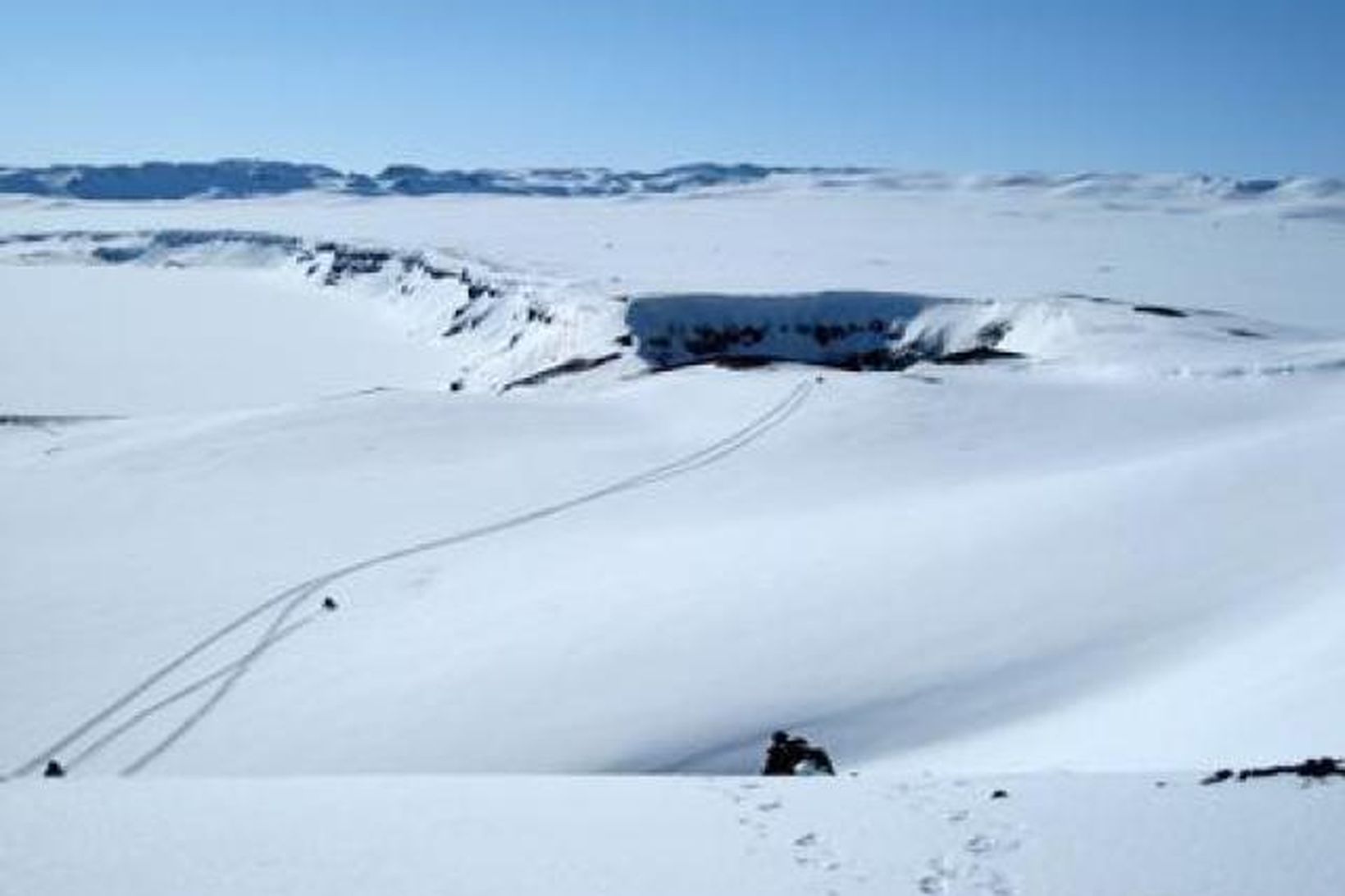 Vetrarríki við Öskju í maímánuði.