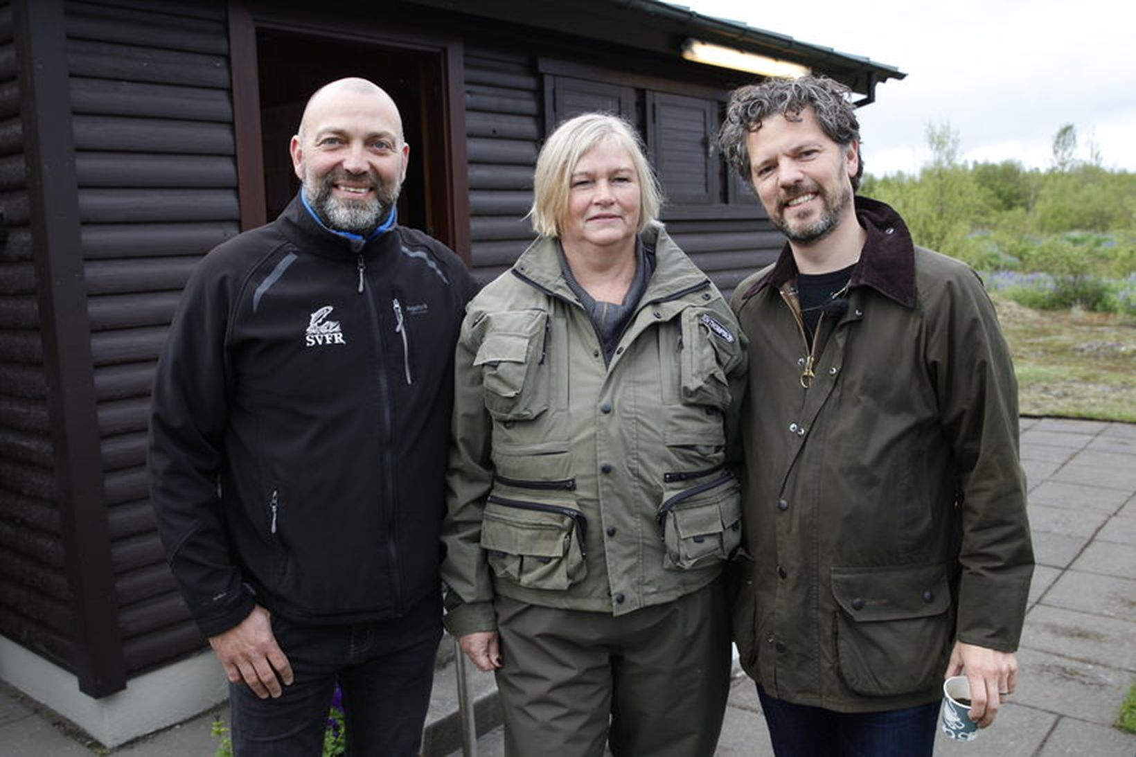 Borgarstjórinn ásamt Reykvíkingi ársins og Árna Friðleifssyni formanni Stangveiðifélags Reykjavíkur.