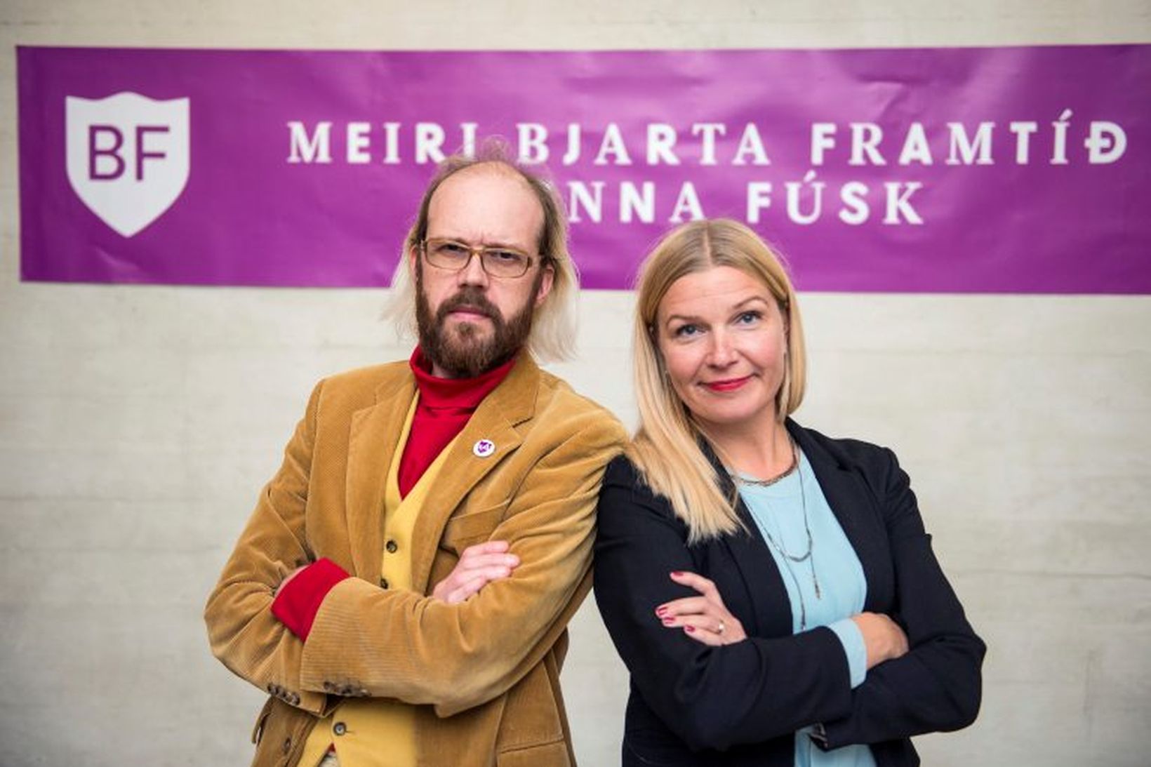 Óttarr Proppé og Eva Einarsdóttir.