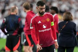 Bruno Fernandes var svekktur eftir leikinn í gær.
