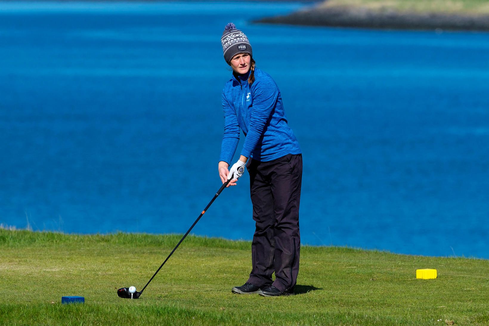 Guðrún Brá Björgvinsdóttir er ríkjandi Íslandsmeistari í golfi í kvennaflokki.