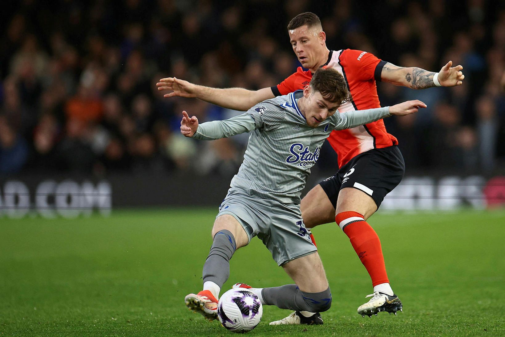 Ross Barkley lék vel með Luton á leiktíðinni, þrátt fyrir …