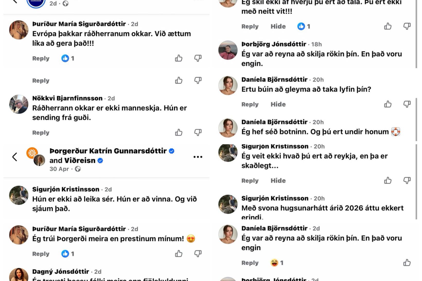 „Viðreisnarbotar“ valda usla