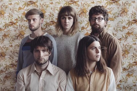 Shoegaze band Oyama. Hermannsdóttir is top middle.