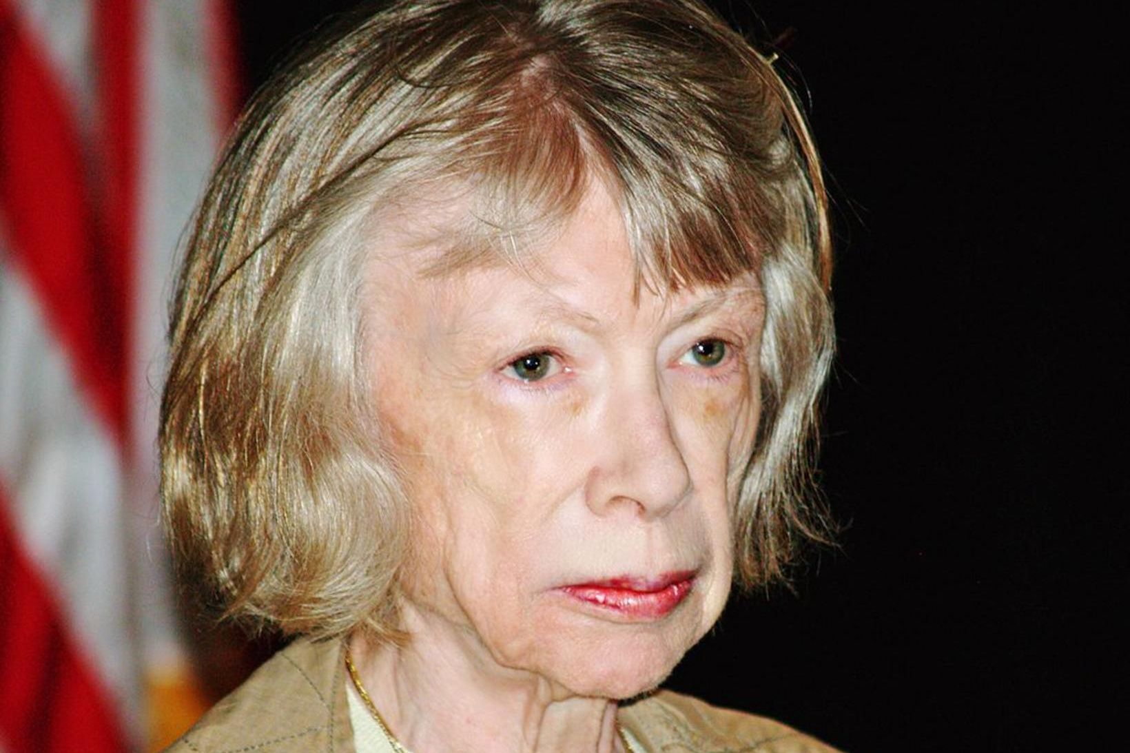 Bandaríski rithöfundurinn Joan Didion.