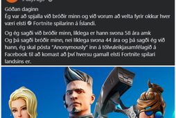 Elsti Fortnite-spilari landsins hefur ekki enn gefið sig fram þrátt fyrir eftirgrenslan í yfir 10.000 …