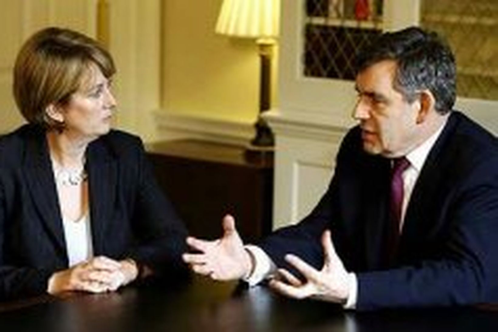 Jacqui Smith og Gordon Brown, forsætisráðherra Bretlands.