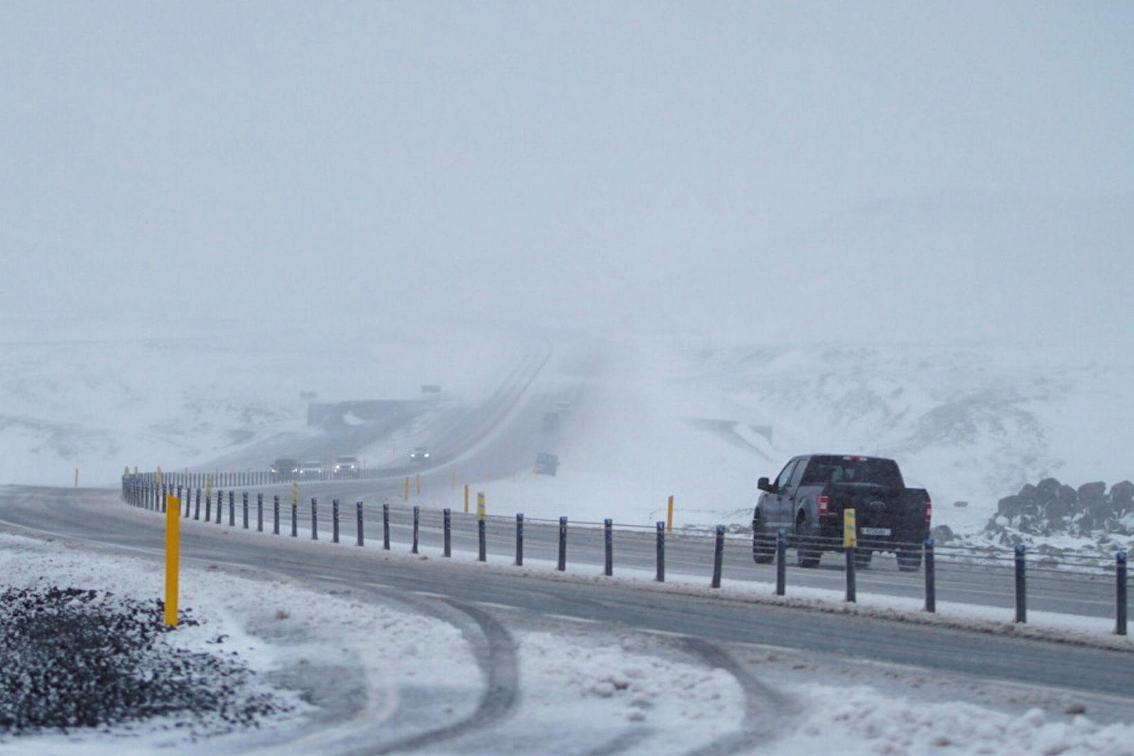 Aksturskilyrði á Hellisheiði gætu orðið erfið seinni partinn í dag …