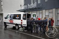 Kosning aftan úr Eflingarbílnum