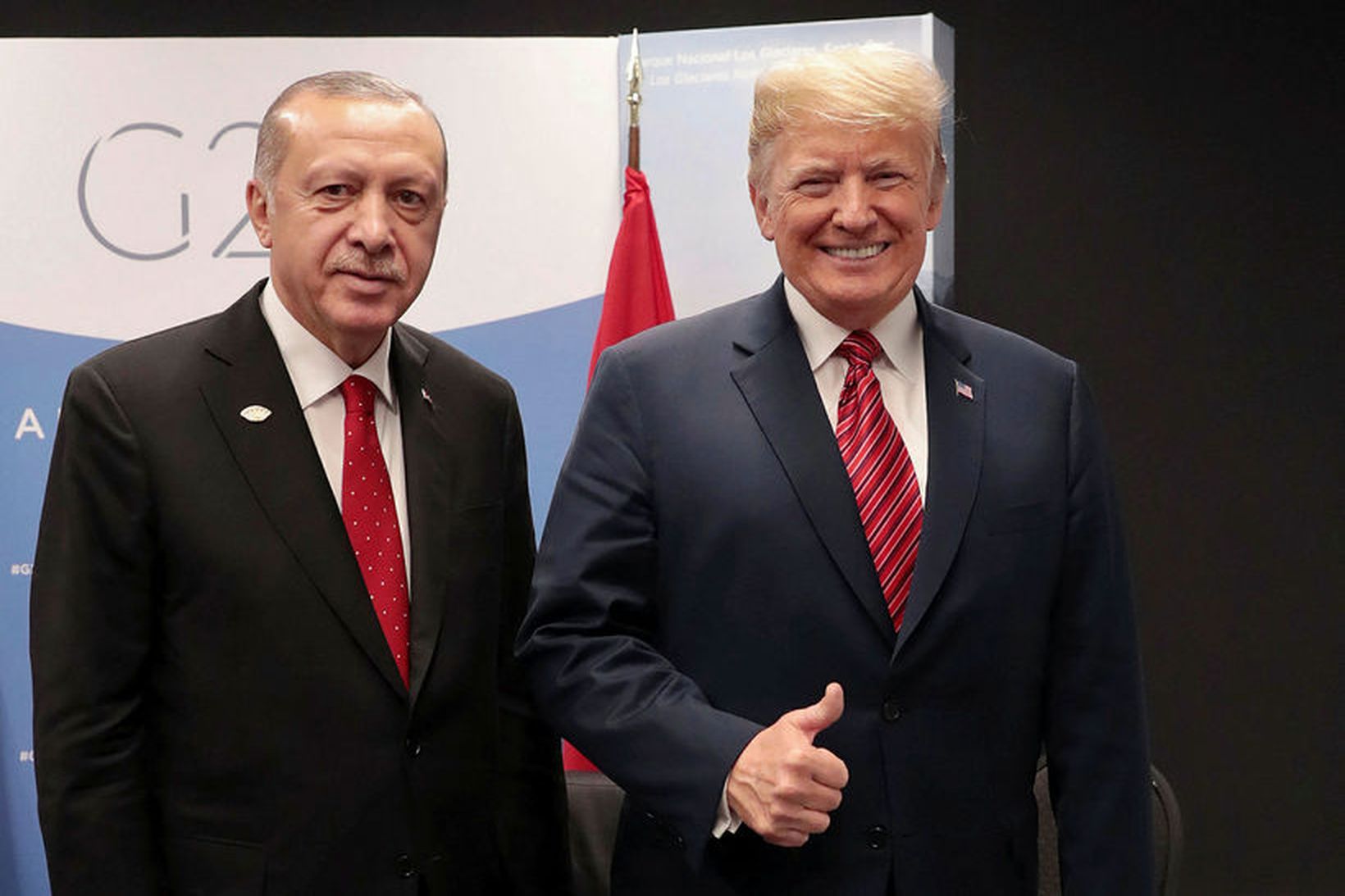 Recep Tayyip Erdogan Tyrklandsforseti og Donald Trump Bandaríkjaforseti.