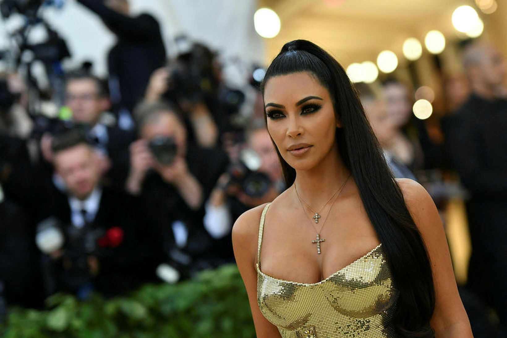 Kim Kardashian er þriggja barna móðir.