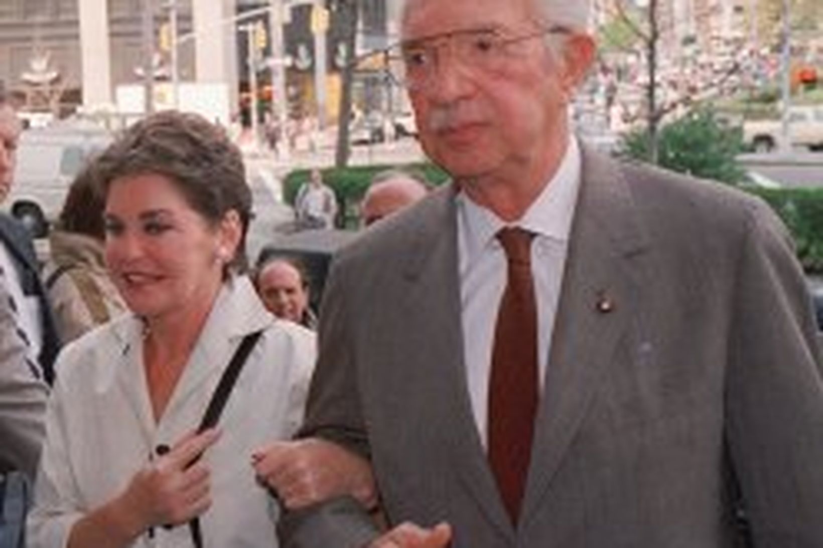 Leona Helmsley og maður hennar Harry árið 1988.