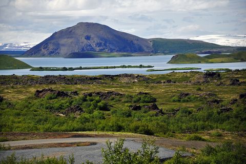 A view over Mývatn lake.