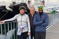 Foreldrarnir Karin Agnes og Óskar Ágúst með syni sínun, Sigurði Kristófer, á góðri stundu í Reykjavík.
