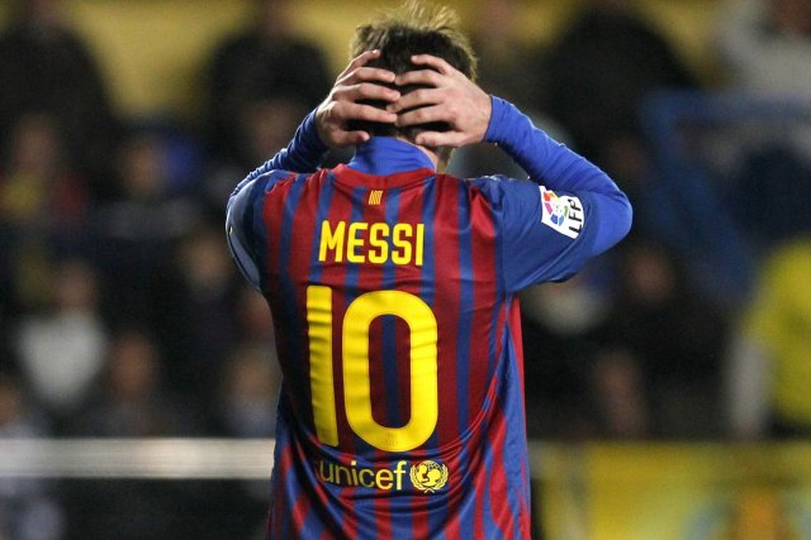 Lionel Messi brást bogalistin af vítapunktinum.