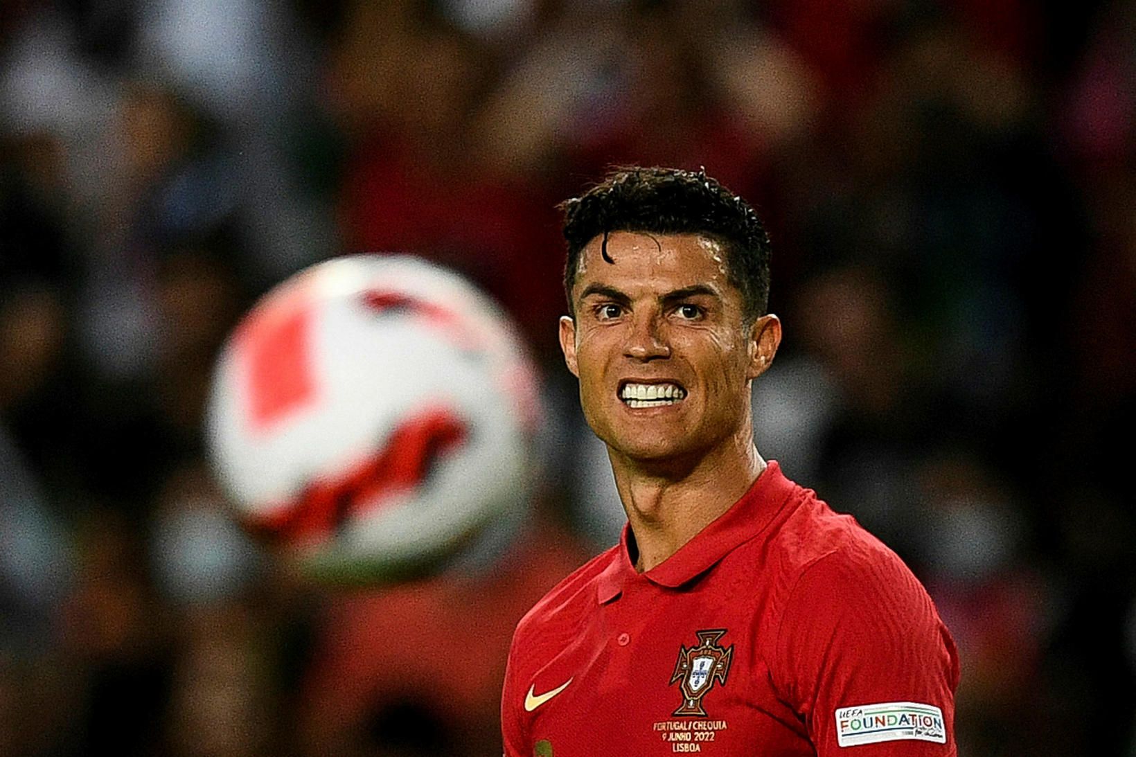 Cristiano Ronaldo er samningsbundinn Manchester United til sumarsins 2023.