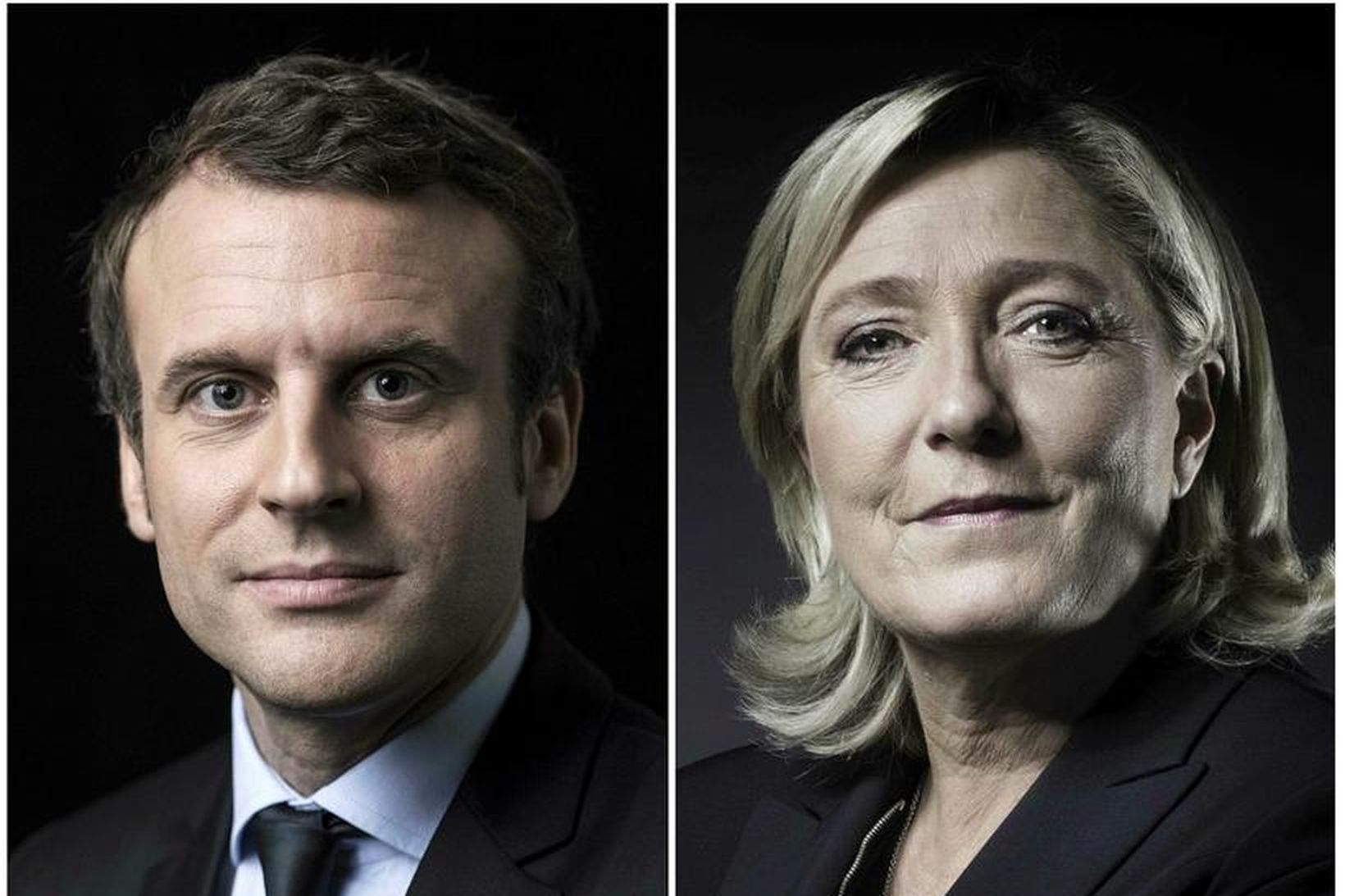 Macron og Le Pen eru sigurvegarar fyrri umferðar frönsku forsetakosninganna …