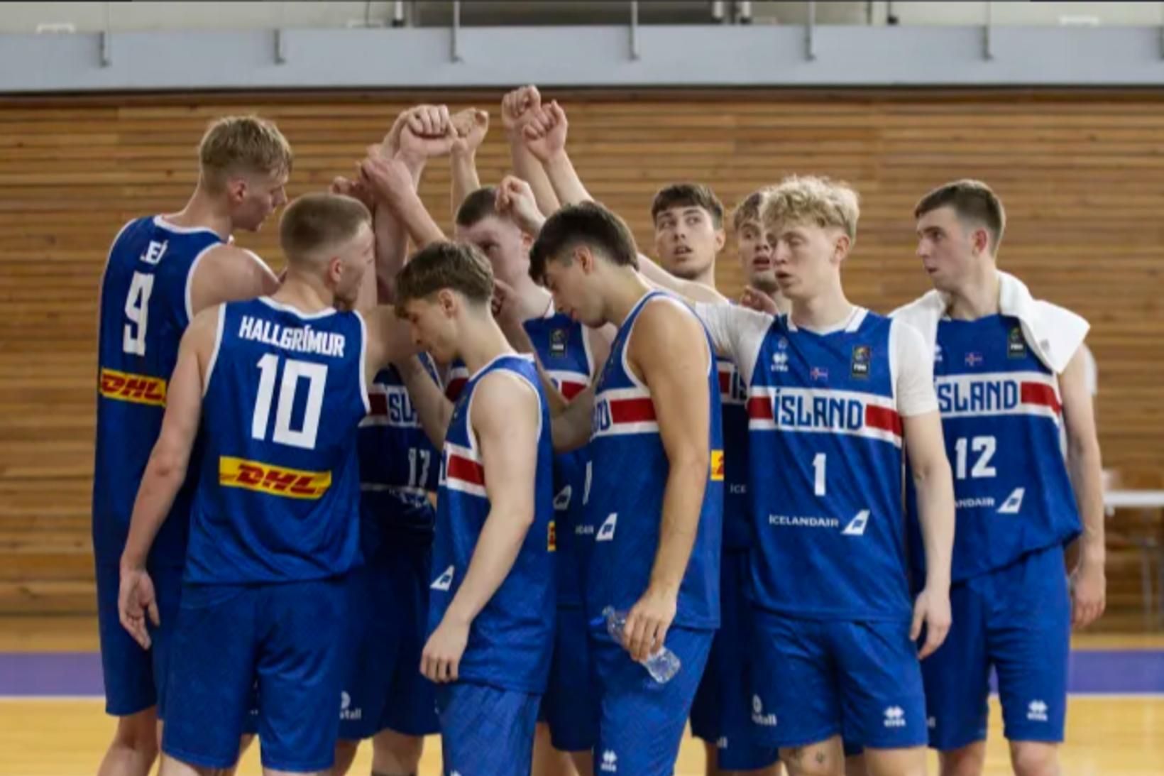 Íslenska U20 ára landsliðið í dag.