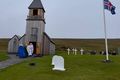 Grímsey Nýja kirkjan var vígð af biskupi og klukkurnar helgaðar.
