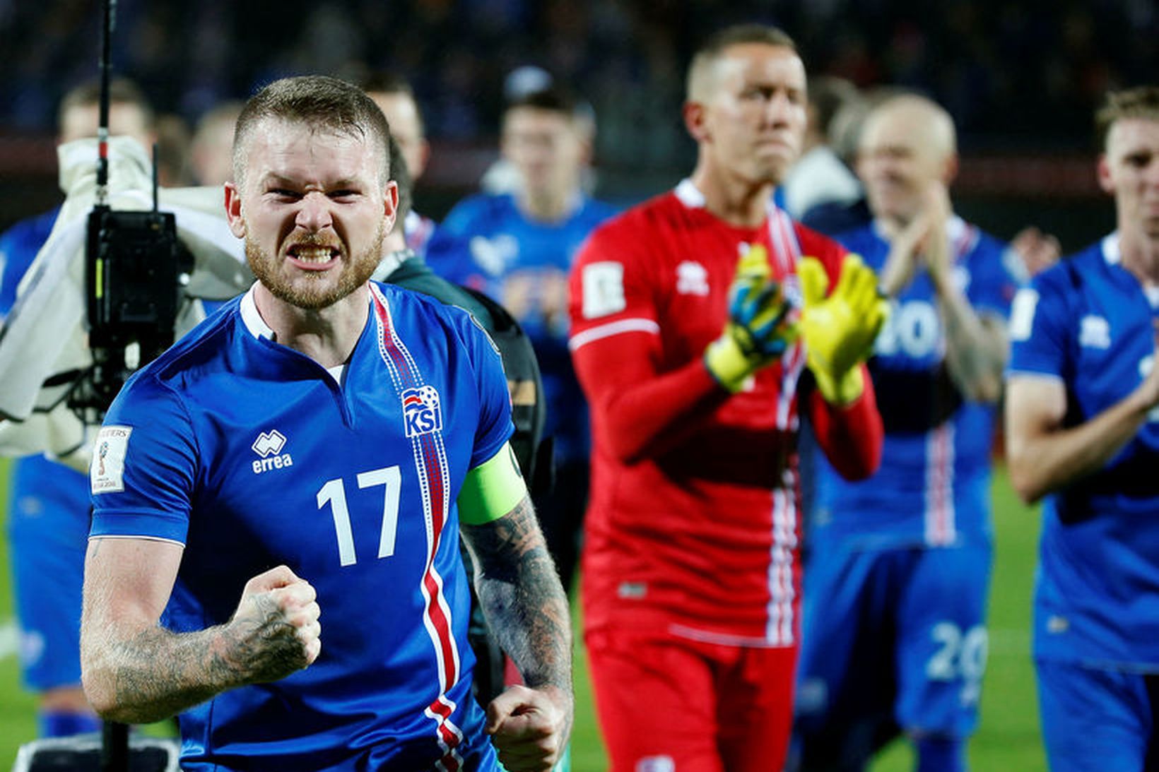 Aron Einar Gunnarsson, landsliðsfyrirliði.