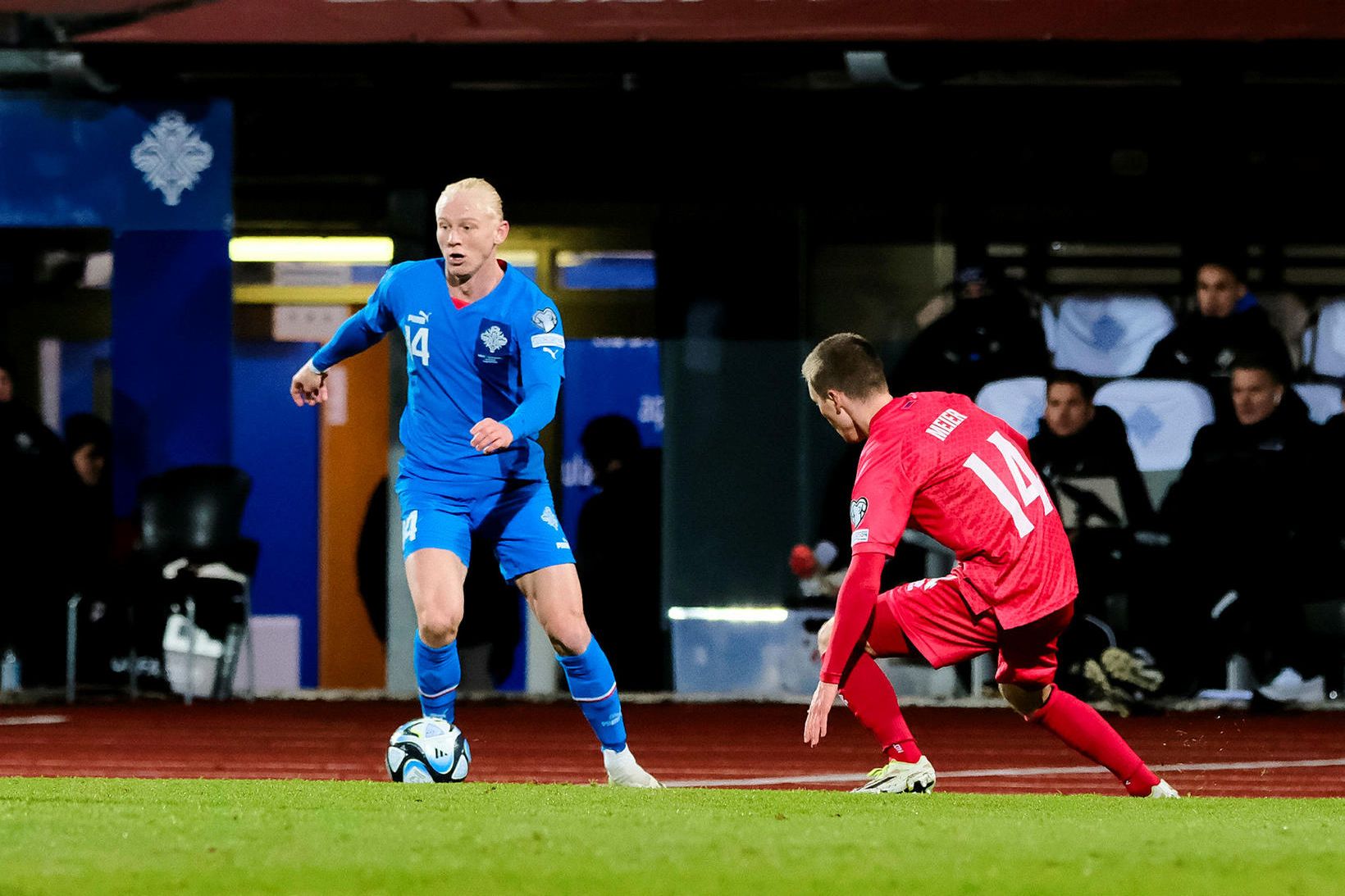 Kolbeinn Birgir Finnsson skoraði og lagði upp mark í dag.