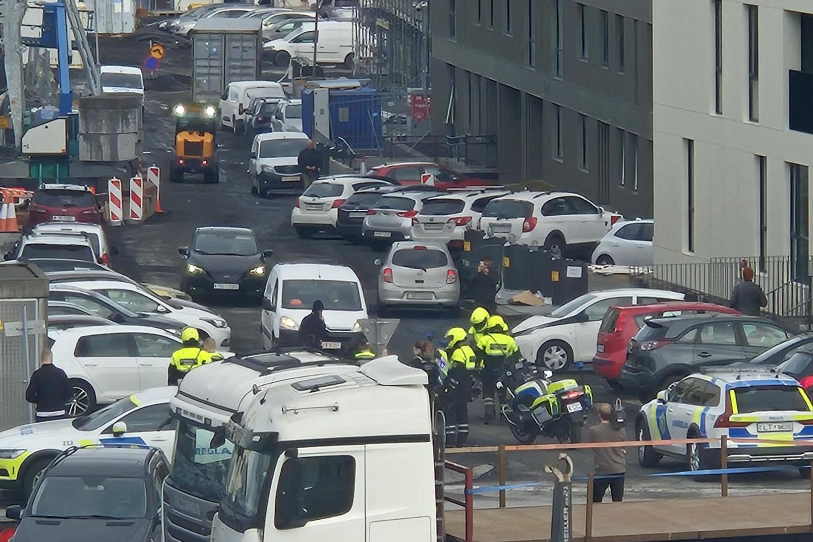 Myndskeið sýnir frá handtöku ökumannsins