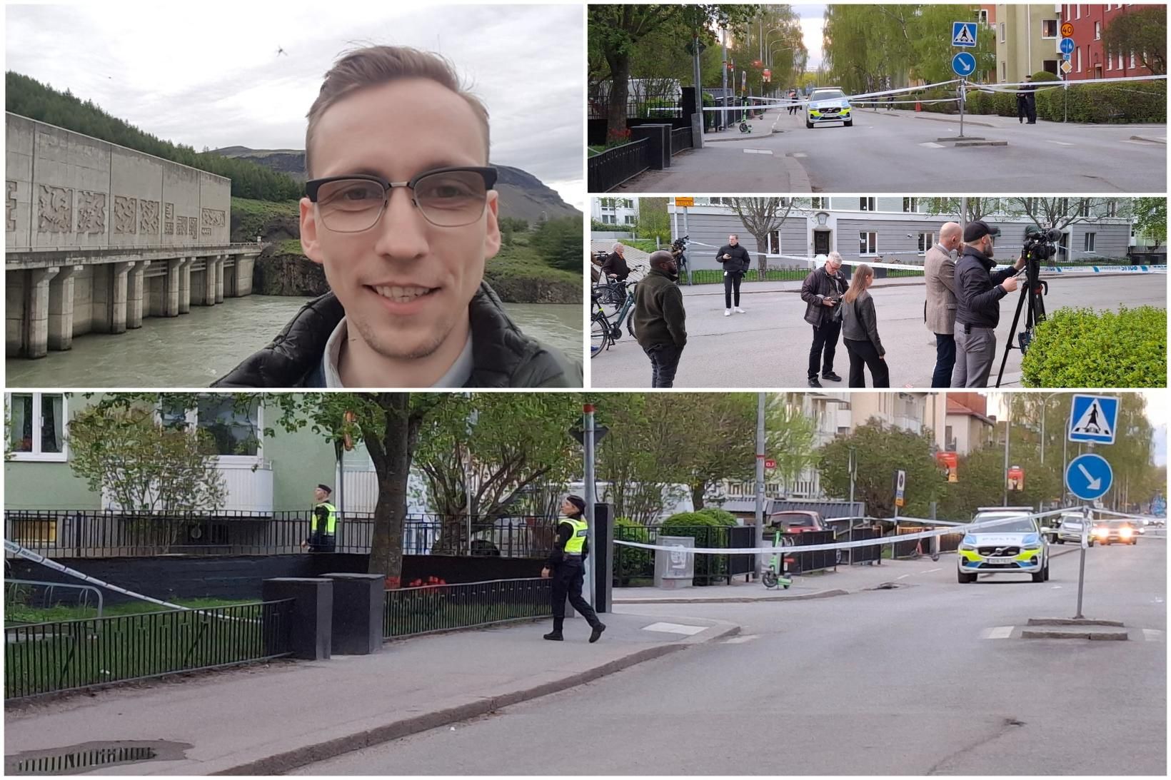 Gunnlaugur Snær Ólafsson er á vettvangi í Uppsölum þar sem …