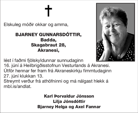 Bjarney Gunnarsdóttir,