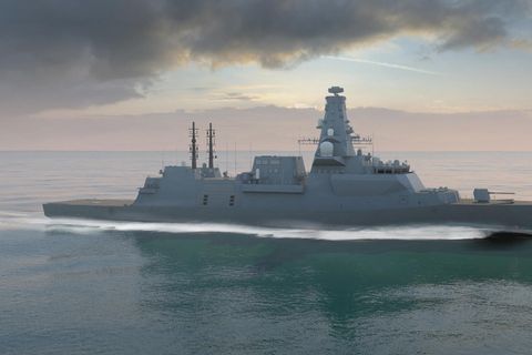 Freigáta sömu gerðar og Norðmenn hyggjast kaupa, Type 26 frá BAE Systems í Bretlandi.