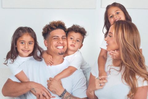 The Ace Family: Austin McBroom, Catherine Paiz ásamt þremur börnum þeirra.