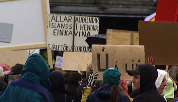 Mótmælti valdi útgerðarinnar