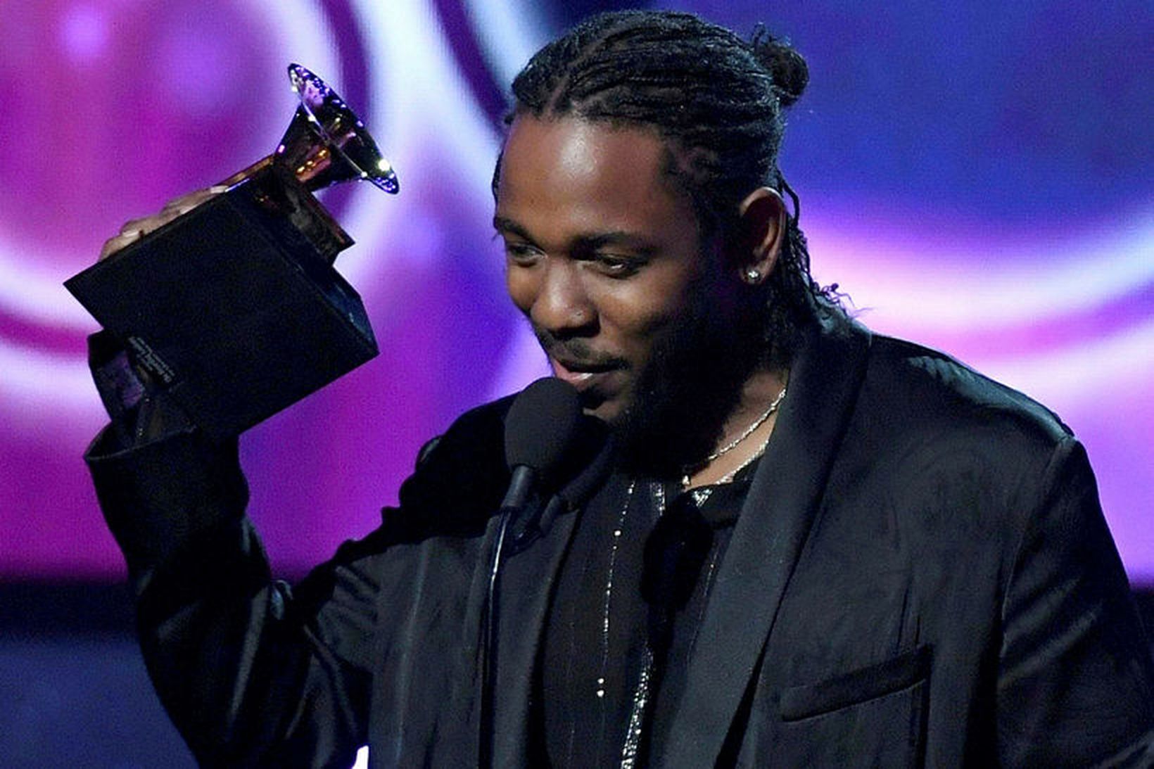 Rapparinn Kendrick Lamar, sem hlaut flestar tilnefningar í ár, hefur …