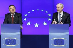 Jose Manuel Barroso og Herman Van Rompuy