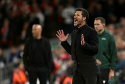 Diego Simeone á hliðarlínunni í gærkvöldi.