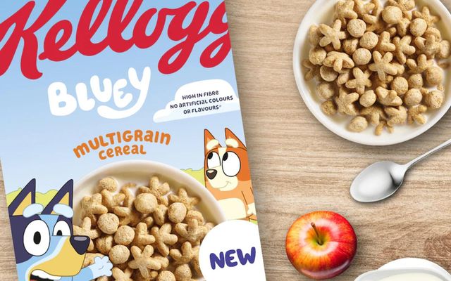 Kellogg´s hefur sett á markaðinn nýtt morgunkorn, Kellogg´s Bluey Multigrain.