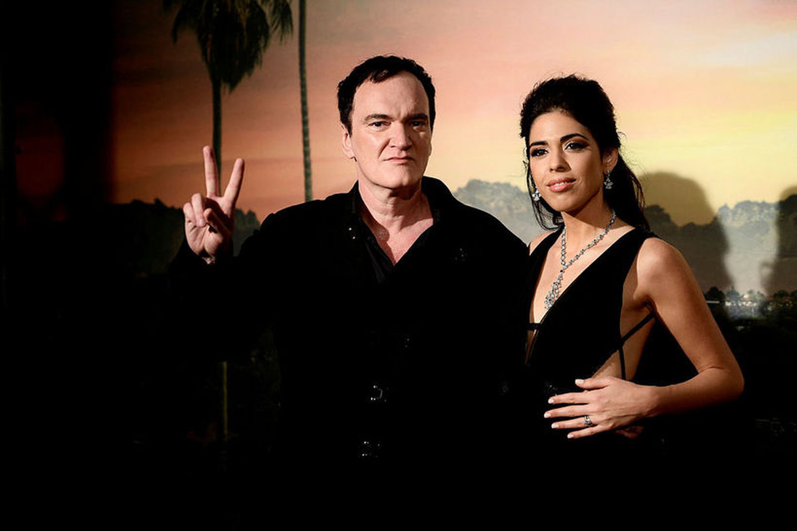 Quentin Tarantino og eiginkona hans Daniella Pick.