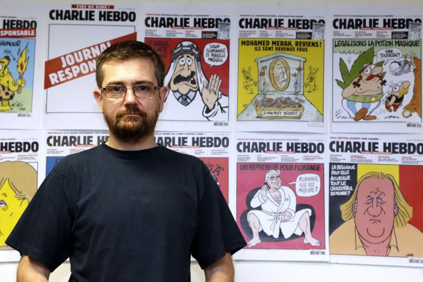 Charb, útgefandi Charlie Hebdo. Hann er meðal þeirra sem létu …