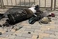 Katar Hér má sjá brak úr einni af eldflaugunum 14 sem Íranar skutu á herstöð Bandaríkjamanna í Katar í gærkvöldi, en engin náði að skotmarki sínu.