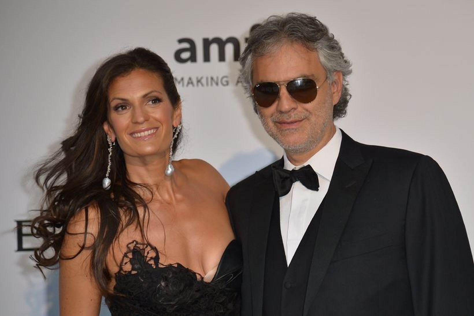 Andrea Bocelli og konan hans Veronica Berti.