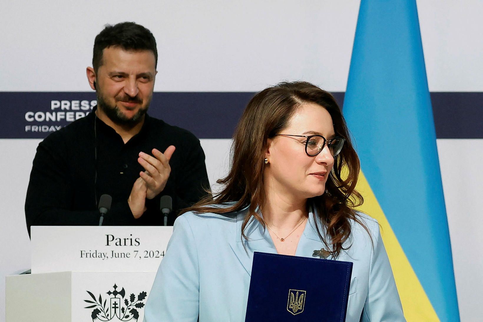 Volodimír Selenskí hefur lagt til að efnahagsmálaráðherrann Yulia Svyrydenko verði …