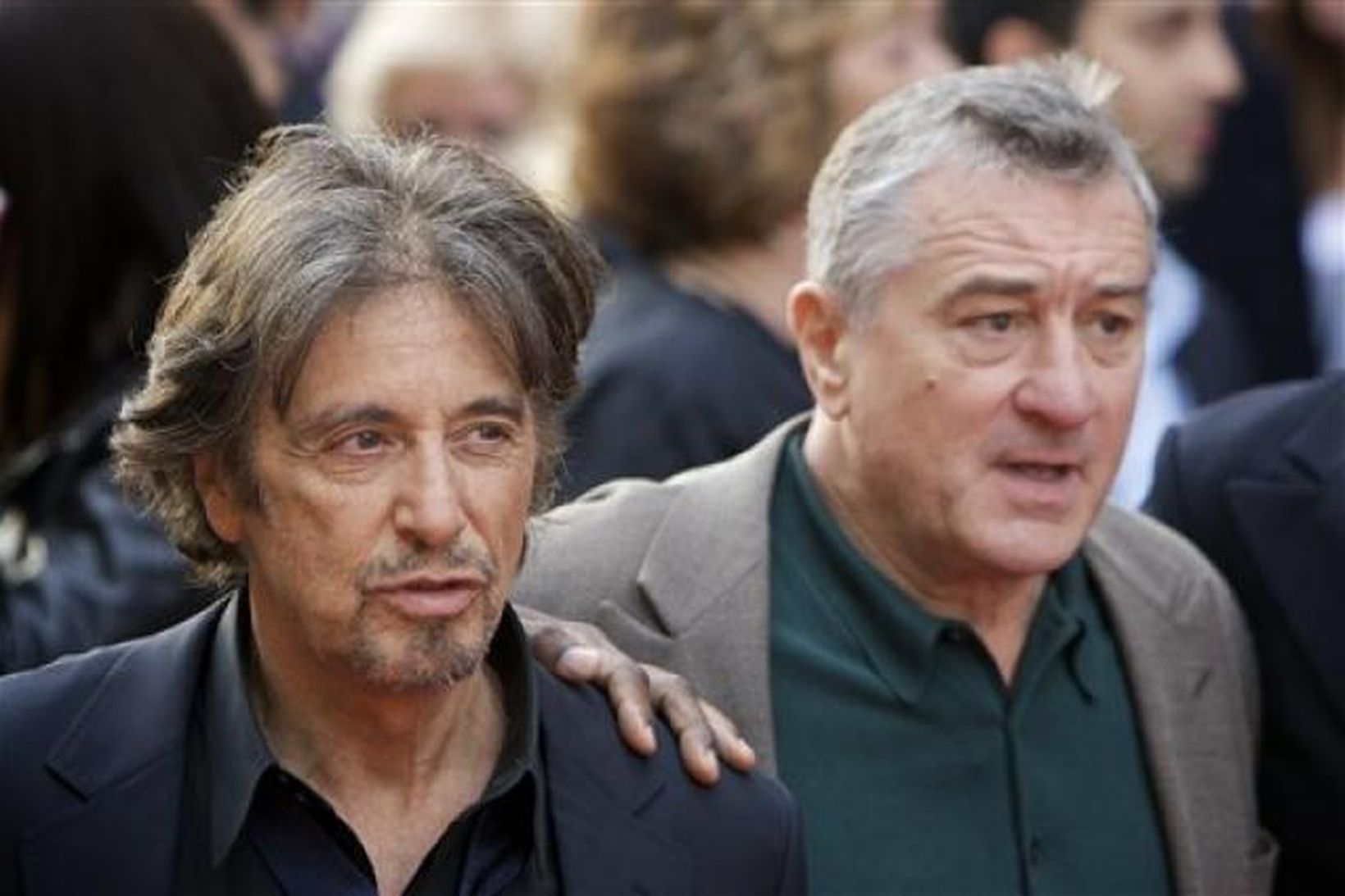 Al Pacino og Robert De Niro sjást hér saman í …