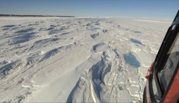 Stór hluti jökulsins á floti