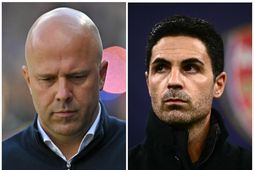 Arne Slot og Mikel Arteta.