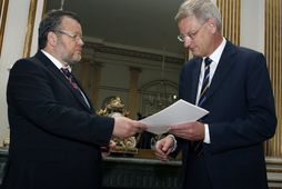 Össur Skarphéðinsson og Carl Bildt, utanríkisráðherrar.